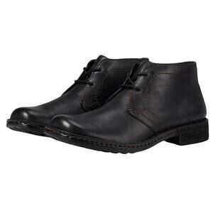 Born Mens Harrison Ankle Boot US 10.5 M EU 44.5 Black Leather NIB